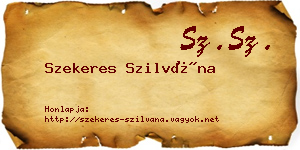 Szekeres Szilvána névjegykártya